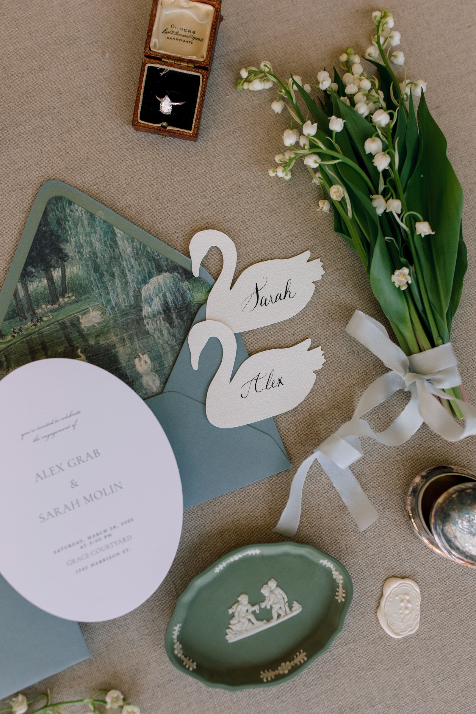 Custom wedding stationery suite